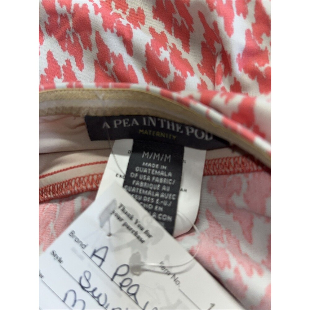 A Pea in the Pod Peach Cream Tankini Maternity Swimwear Size M WOT - Picture 7 of 8